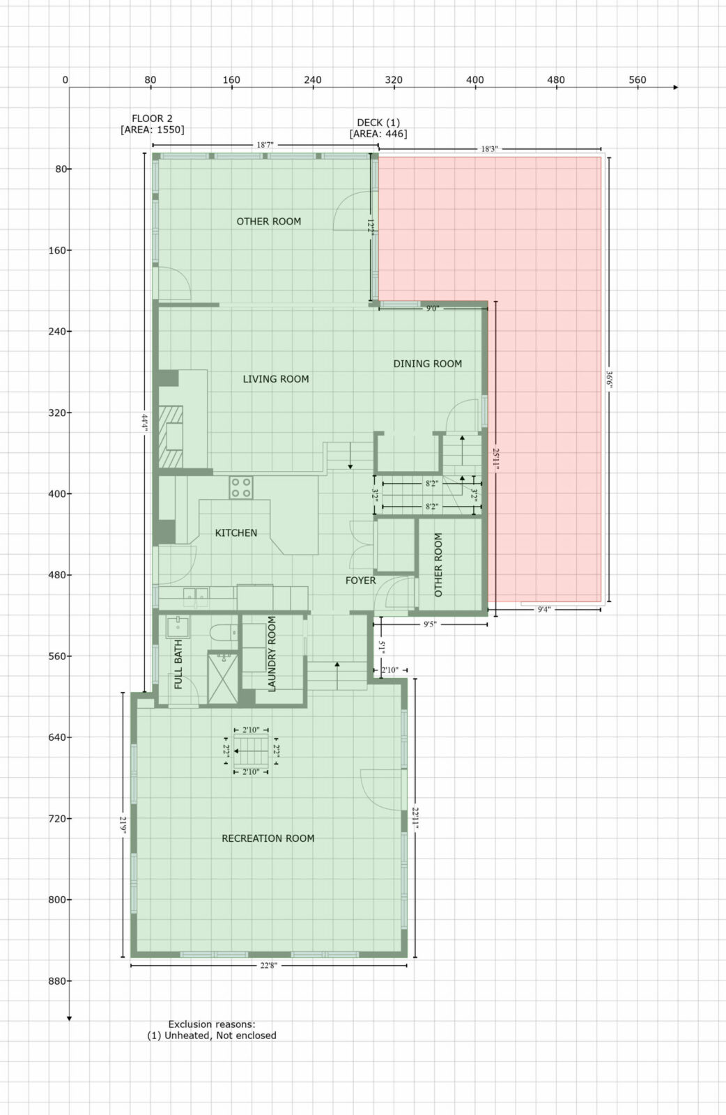 Floorplans: Shamrock Road, New London 2nd Floor